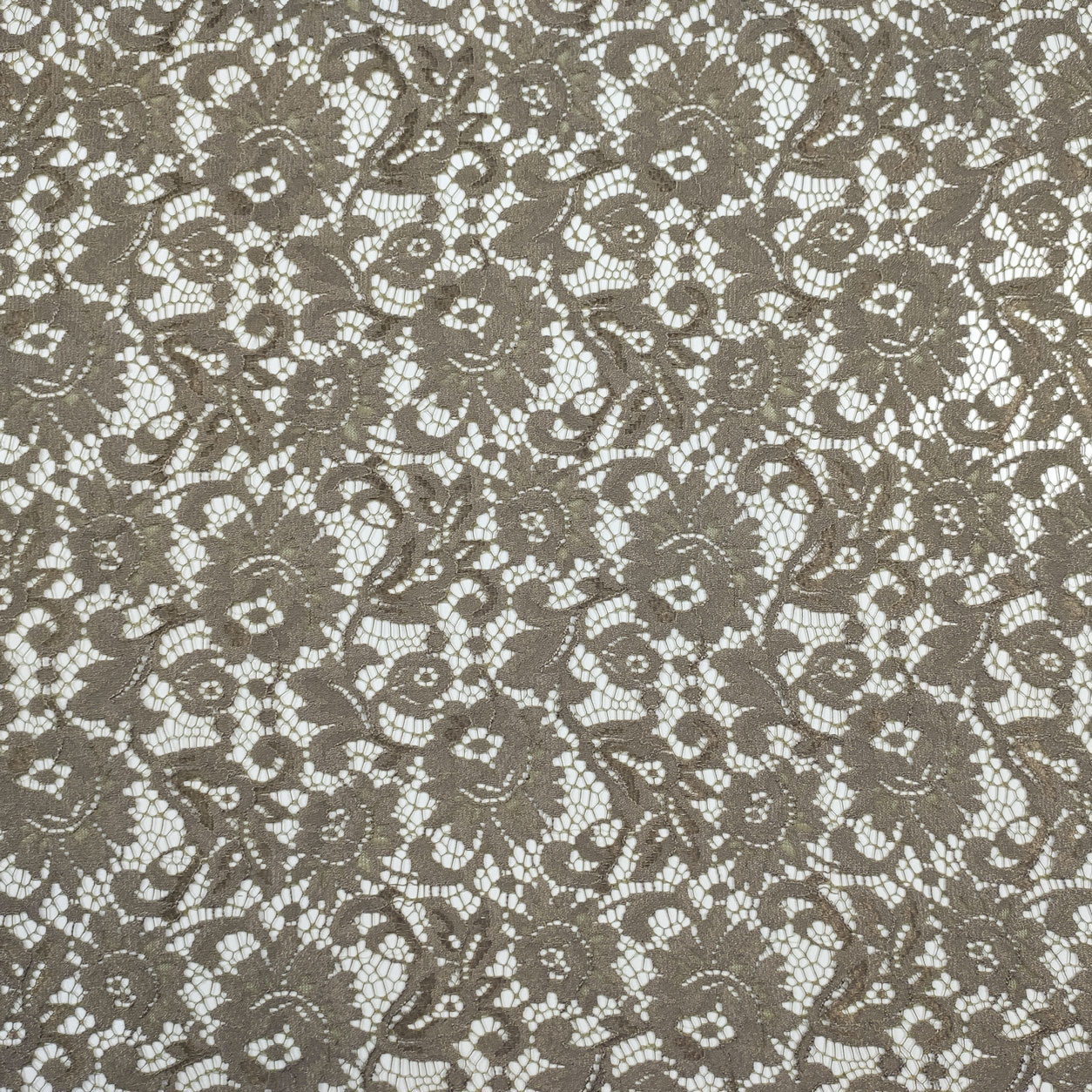 Beige Cotton Lace Fabric By The Meter